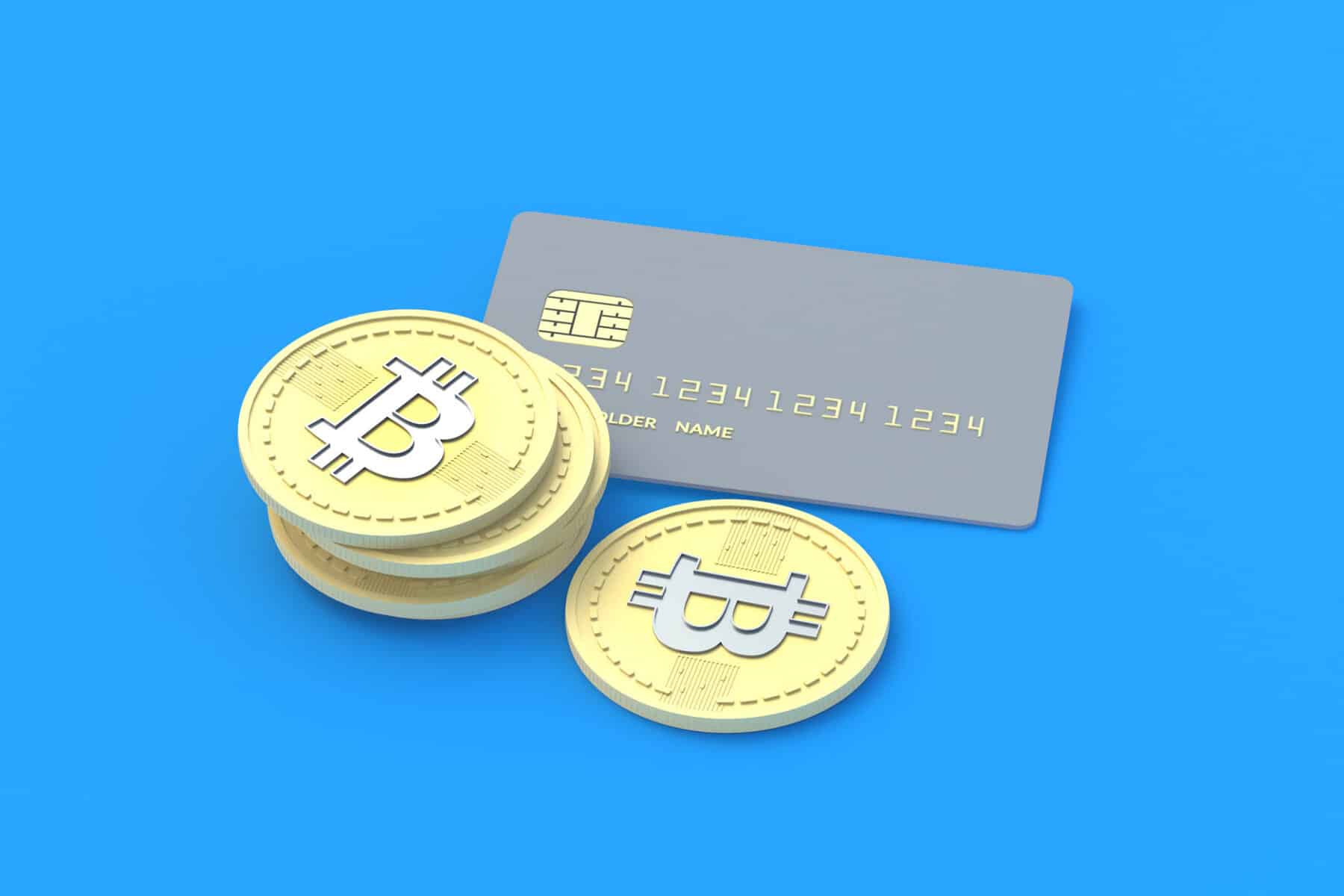 crypto cryptocurrency bitcoin illustration creditcard wallet